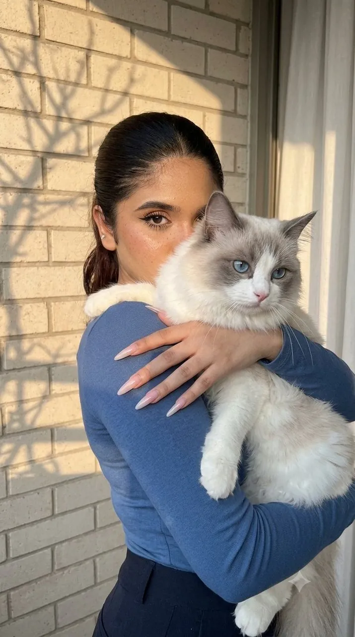 Just me and my favorite fluffy companion.