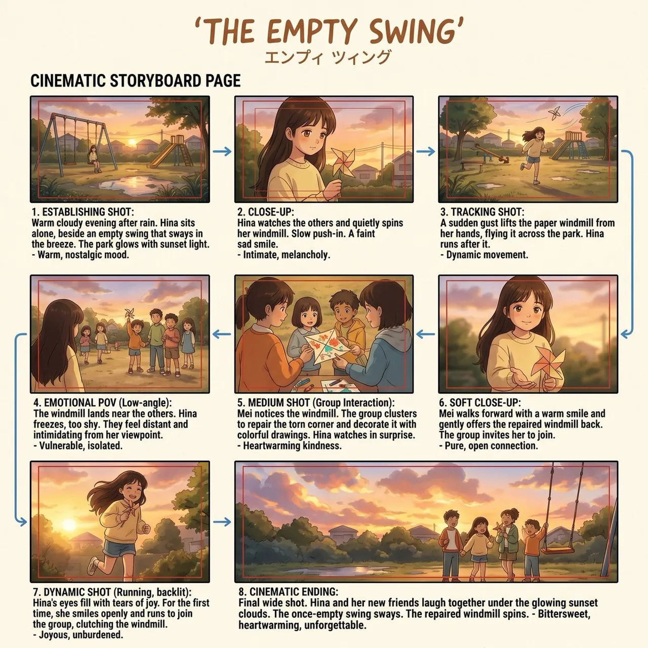 Emotional Anime Storyboard