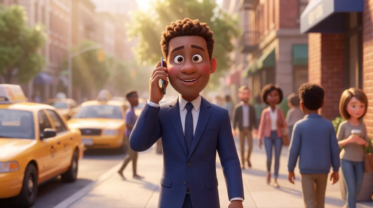 Empresario en 3D Estilo Pixar