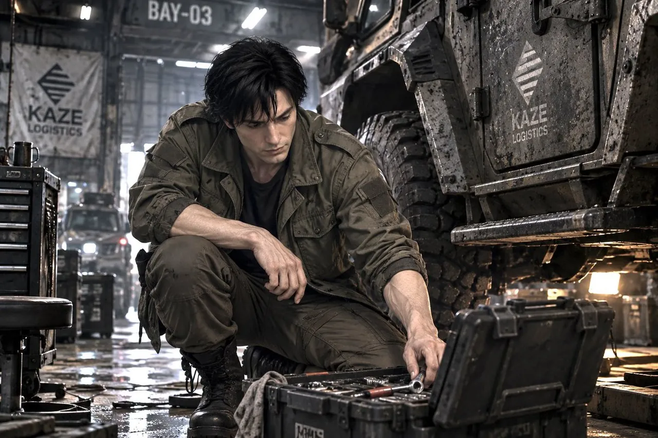Sci-Fi Logistics Garage Mechanic