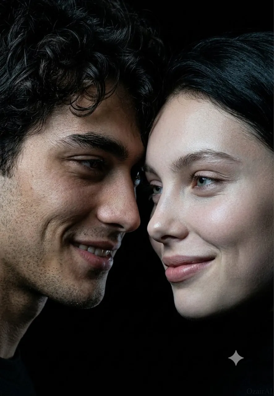 Dark Intimate Cinematic Couple Portrait