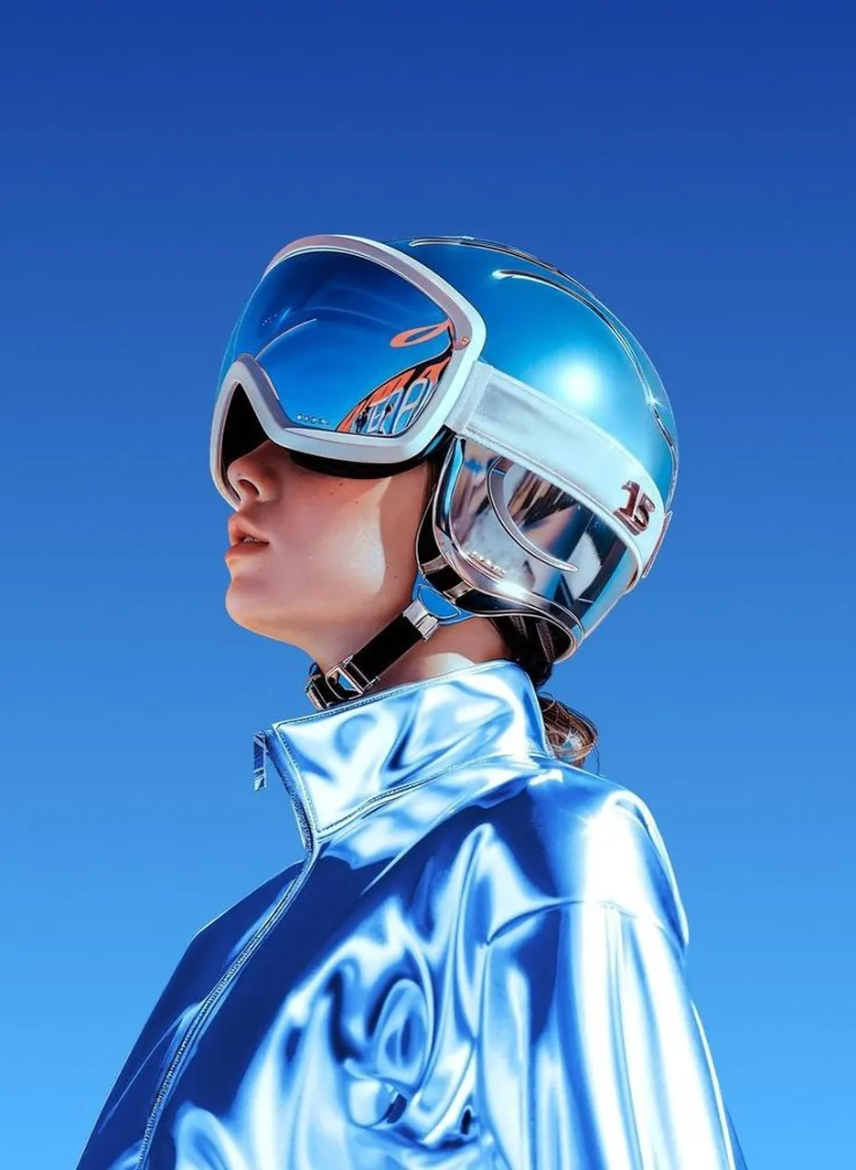 Cyberpunk Chrome Sci-Fi Portrait