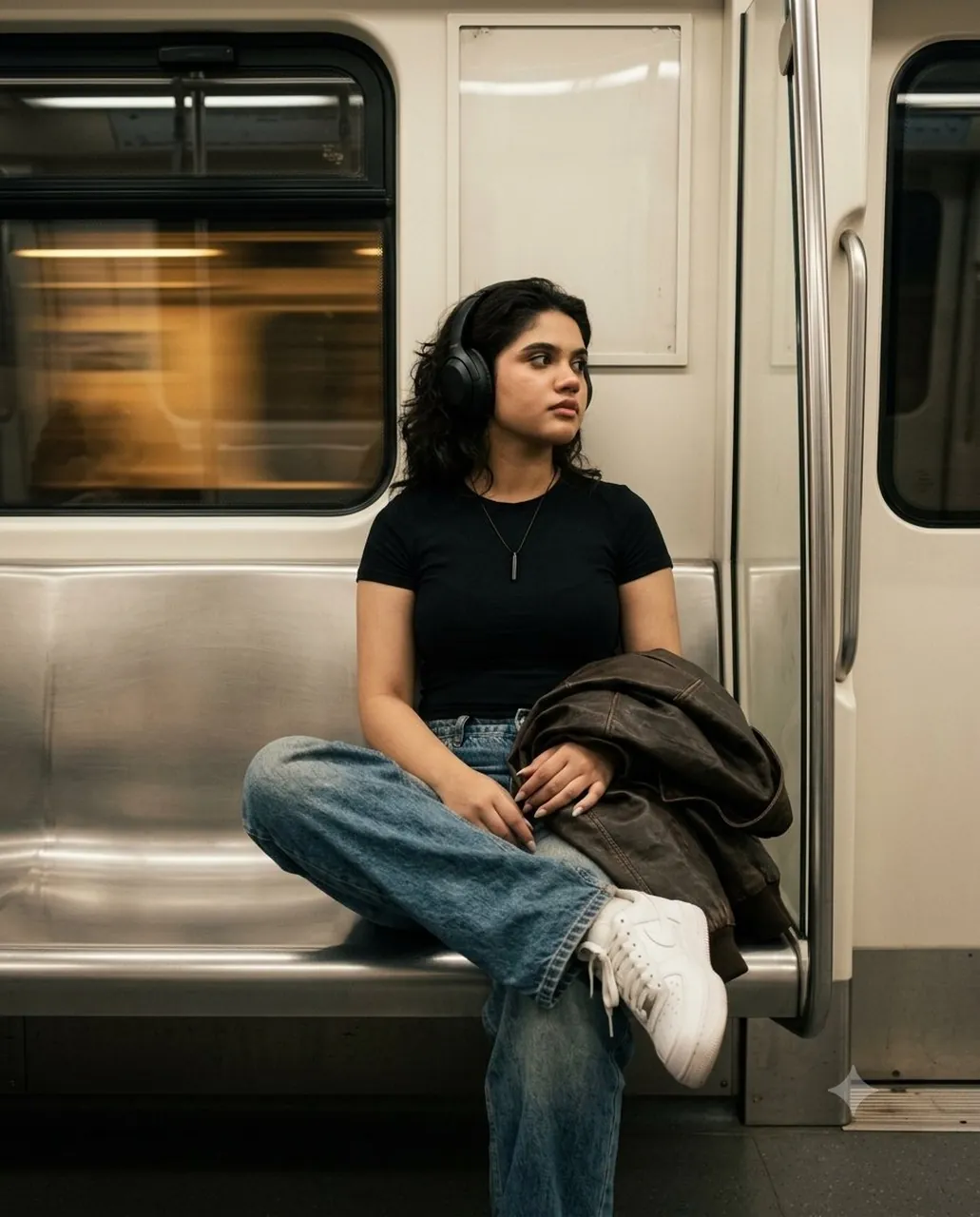Quiet late night subway rides feel so peaceful.
