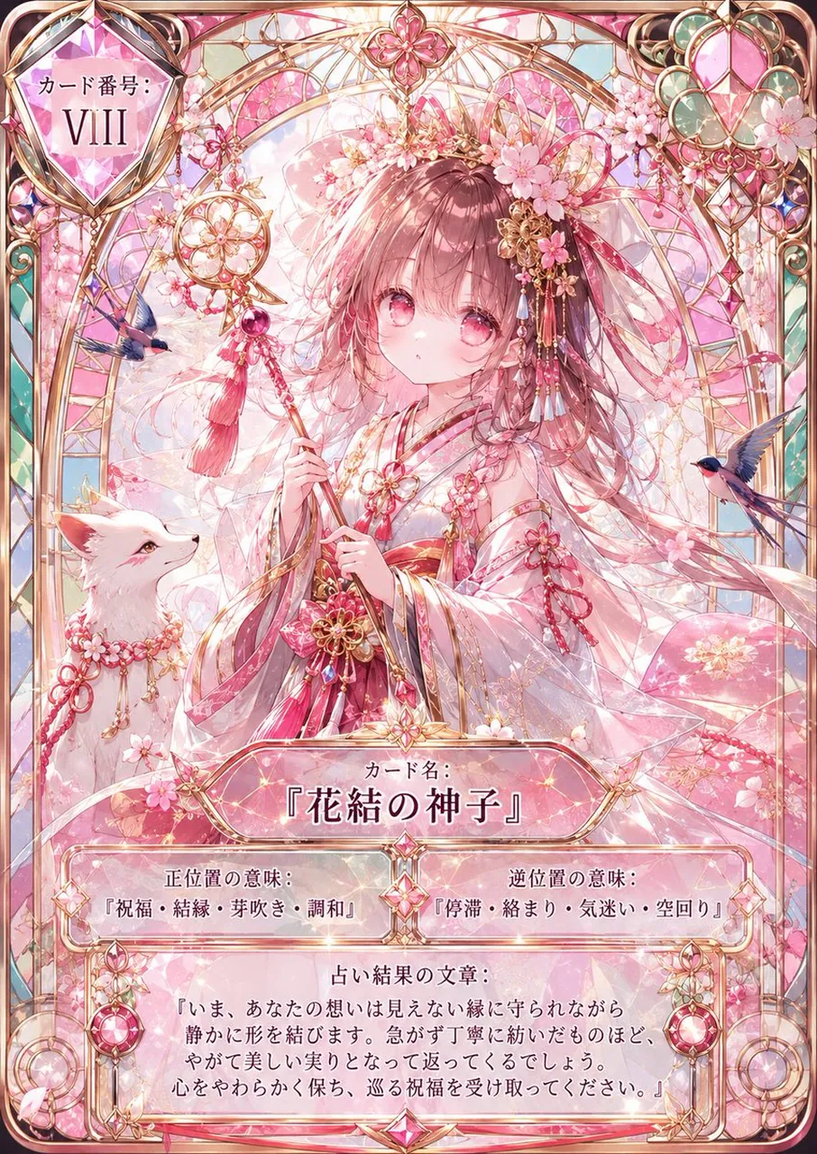 Sakura-Göttlichkeit-Tarotkarte