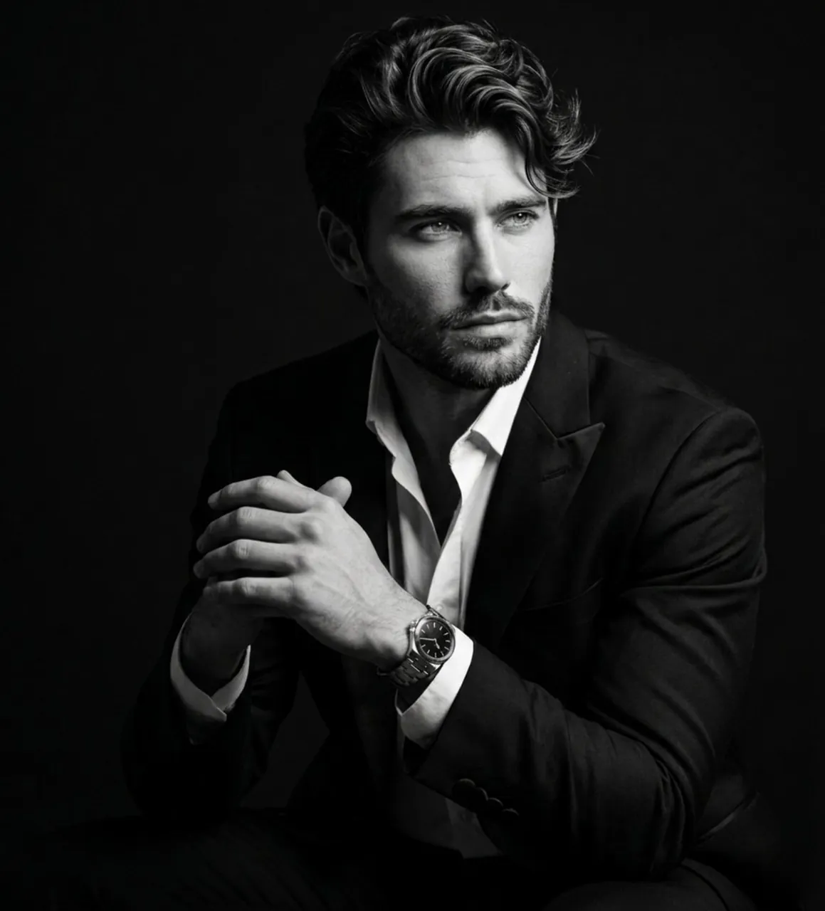 Fine Art Black and White Portrait