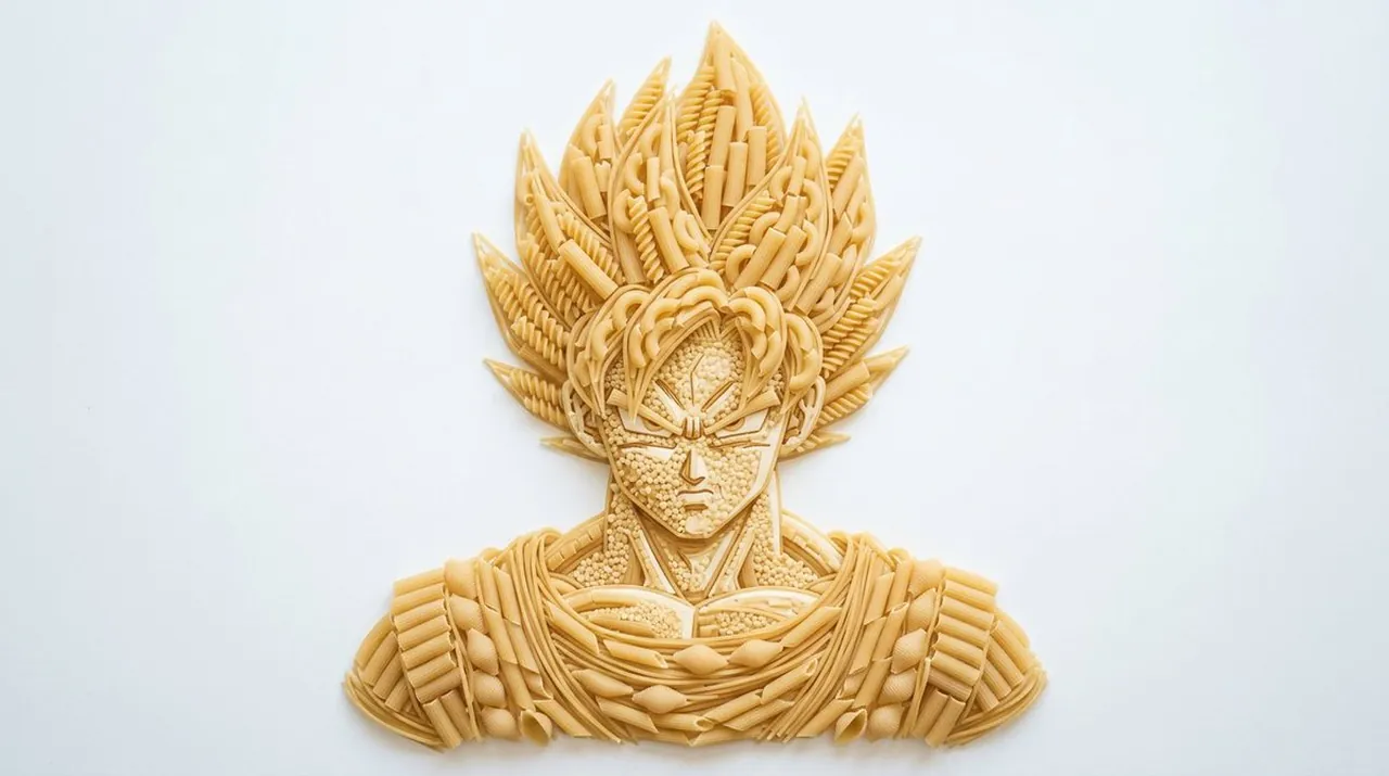 Pasta Art Bust Portrait