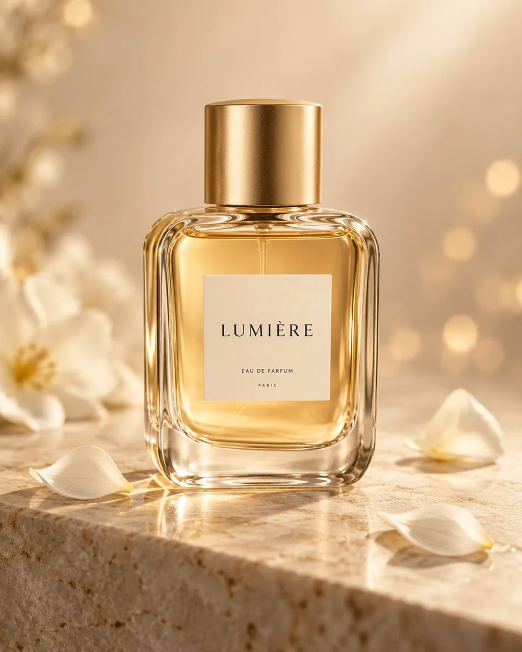 Luxury Amber Perfume Ad