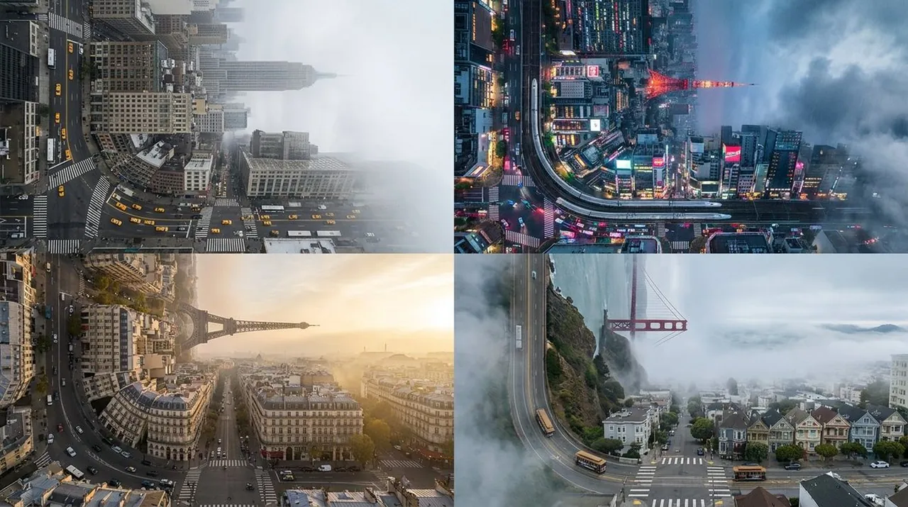 Inception Cityscape Surrealism