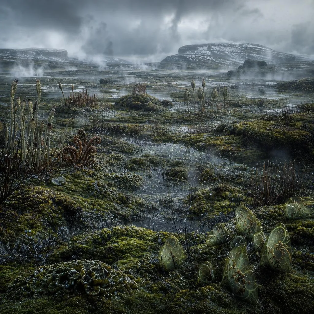 Ancient Prehistoric Swamp Landscape