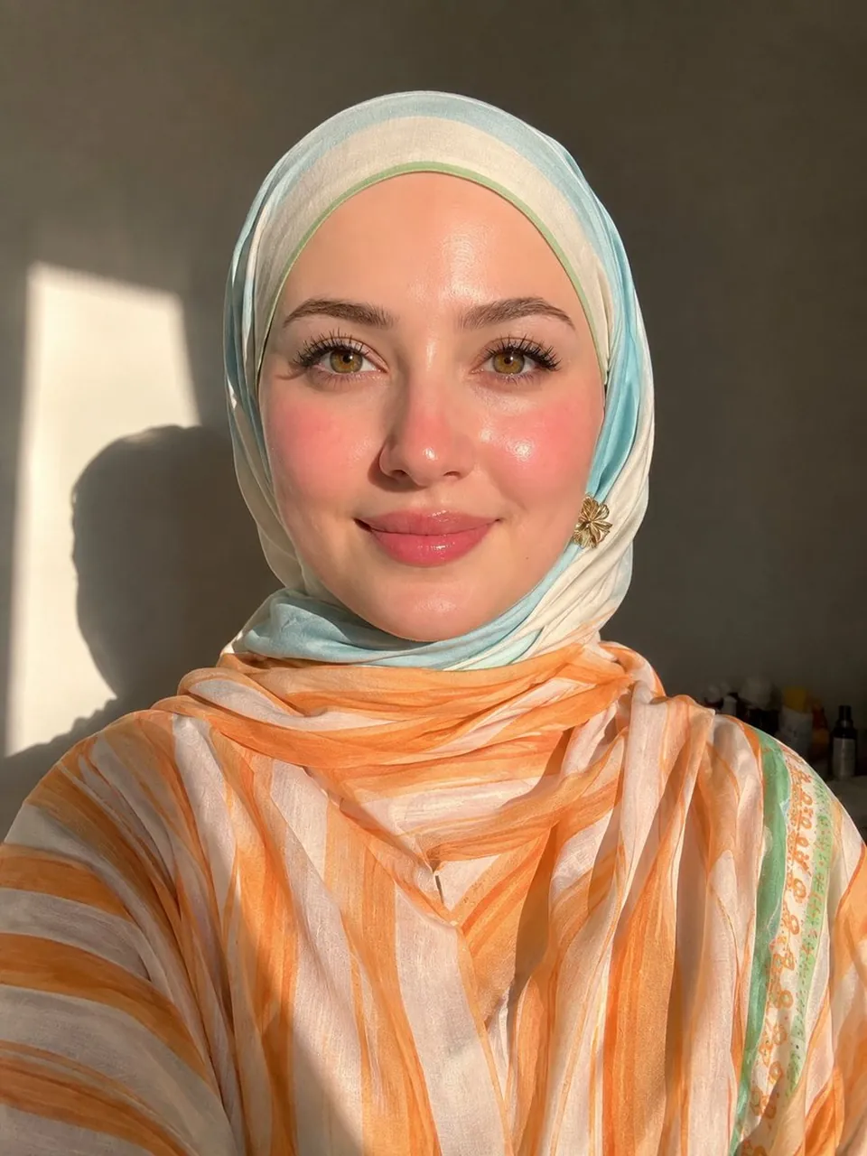 Ultra-realistic vertical close-up portrait of a beautiful young