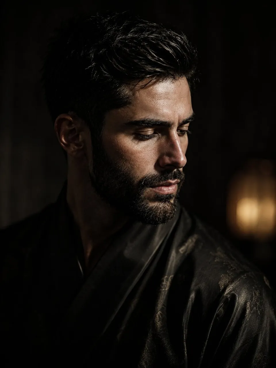 Cinematic Chiaroscuro Portrait