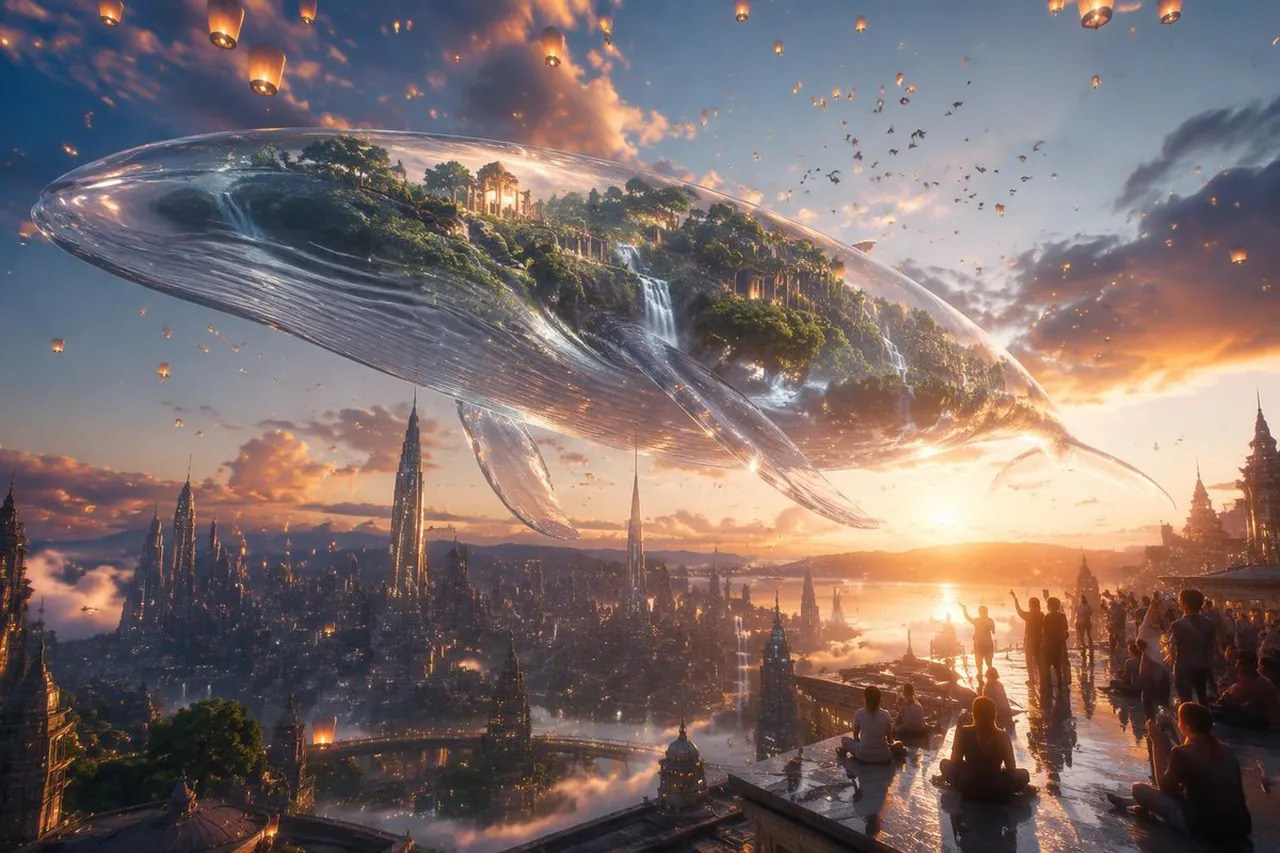 Crystal Sky Whale Fantasy