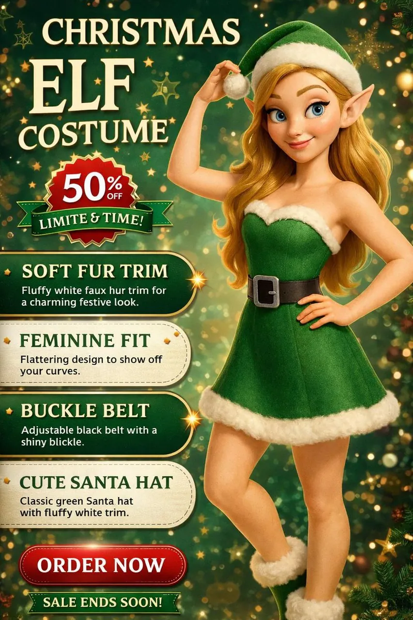 Weihnachtsmodewerbung