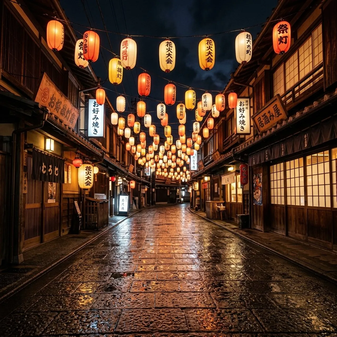 Night Festival Lantern Street