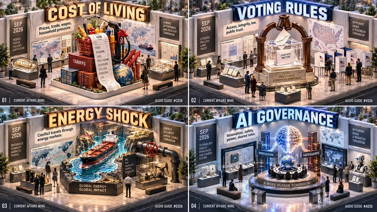 Isometric Miniature Museum Poster Grid