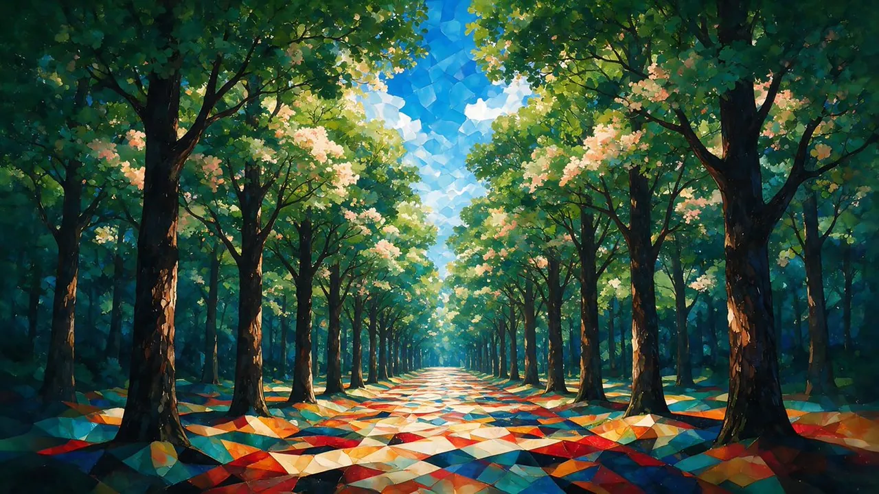 Viale della Foresta a Mosaico