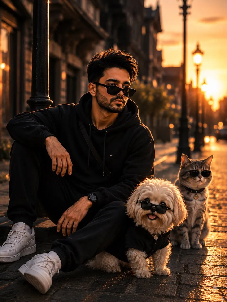Cinematic Street Photography with Face Reference