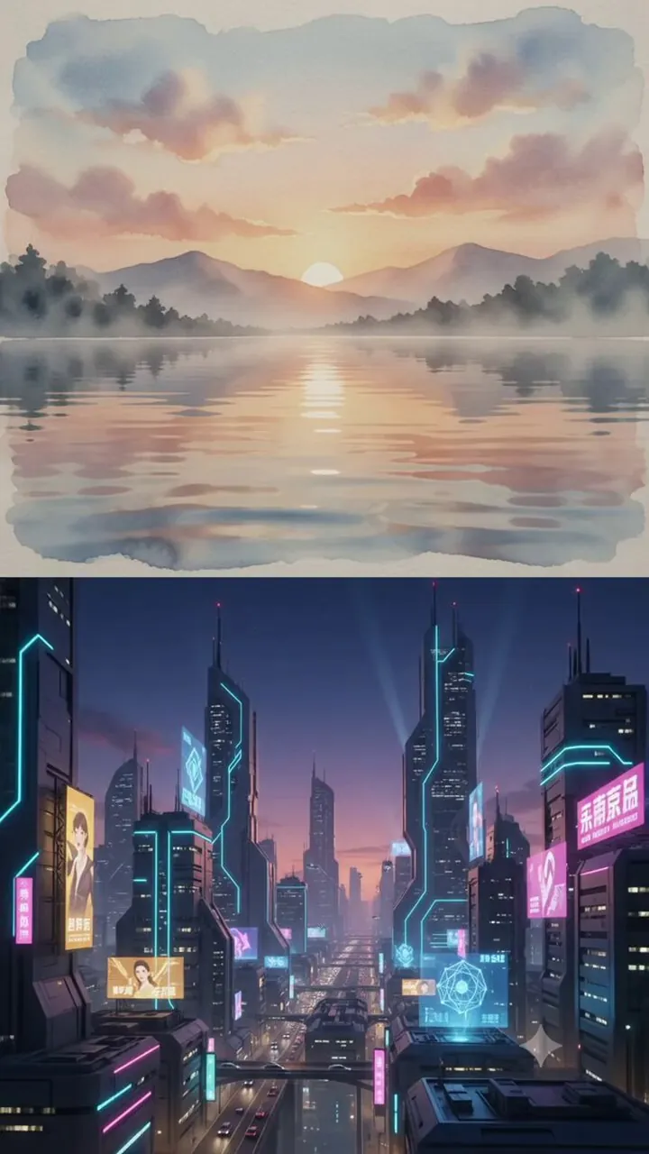 One frame. Two realities.