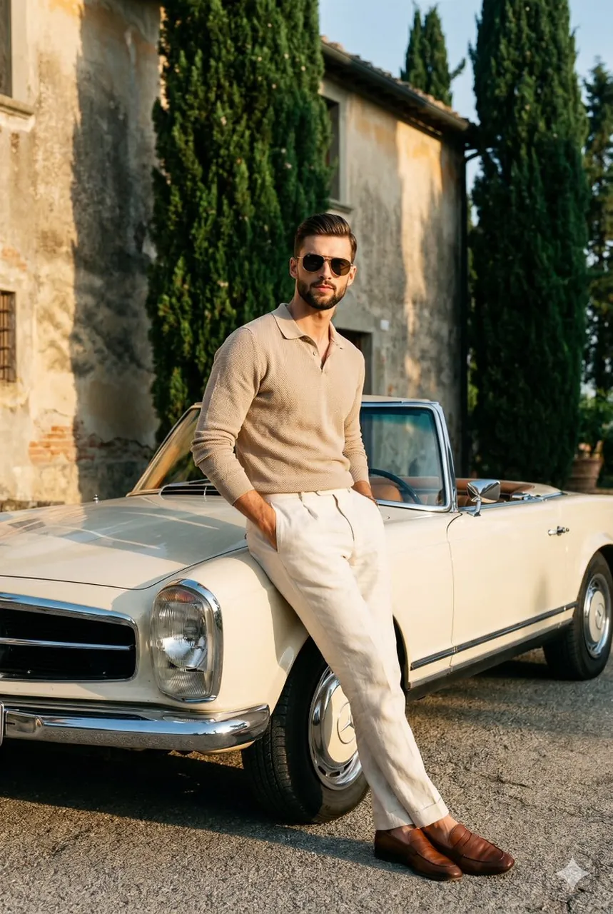 Vintage European Estate Fashion Portrait