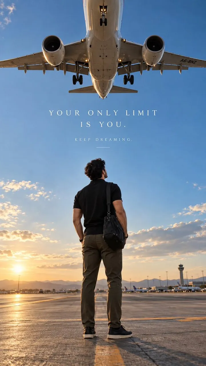 Cinematic Motivational Travel Poster