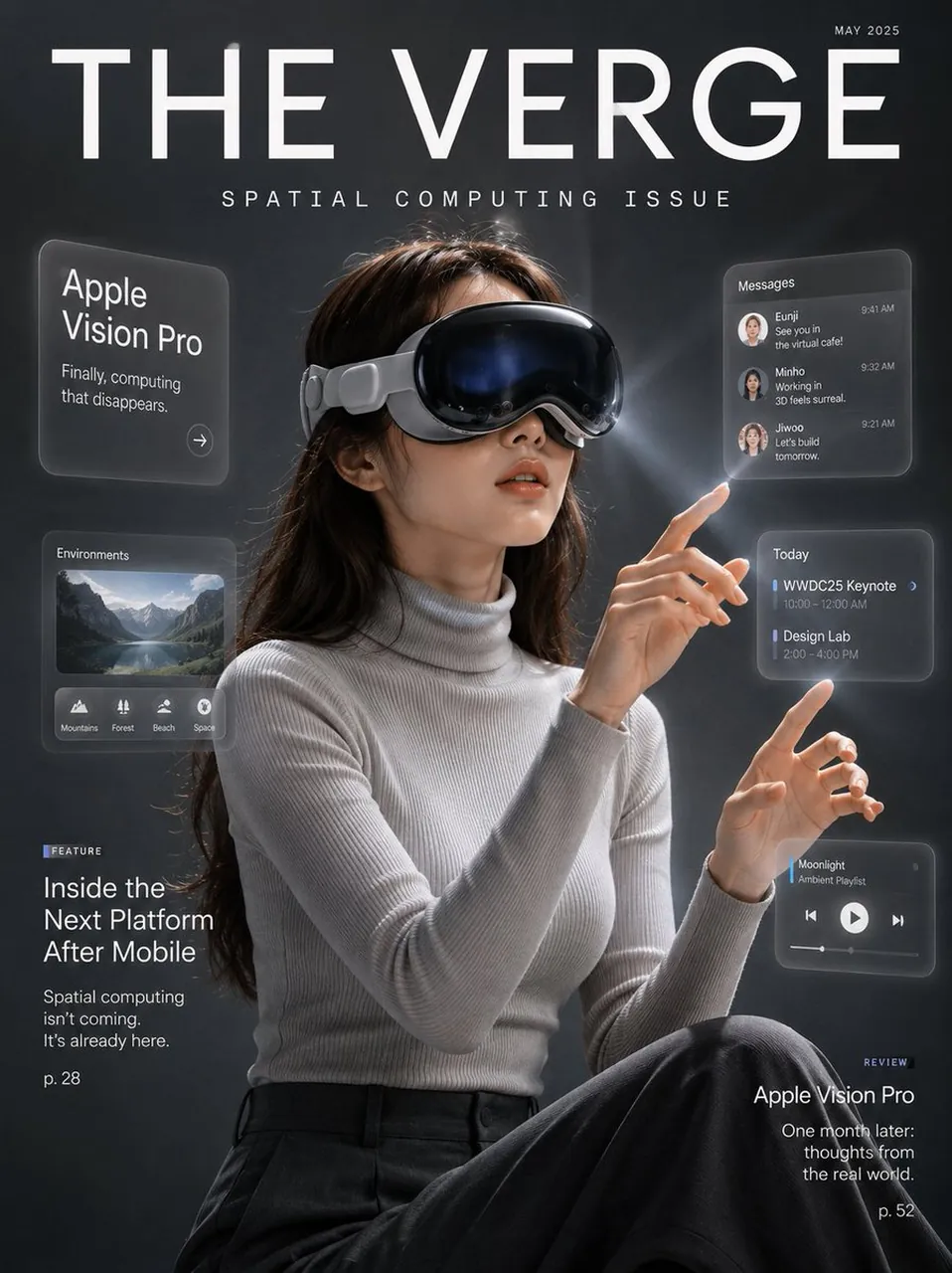 Spatial Computing Tech Magazine Cover