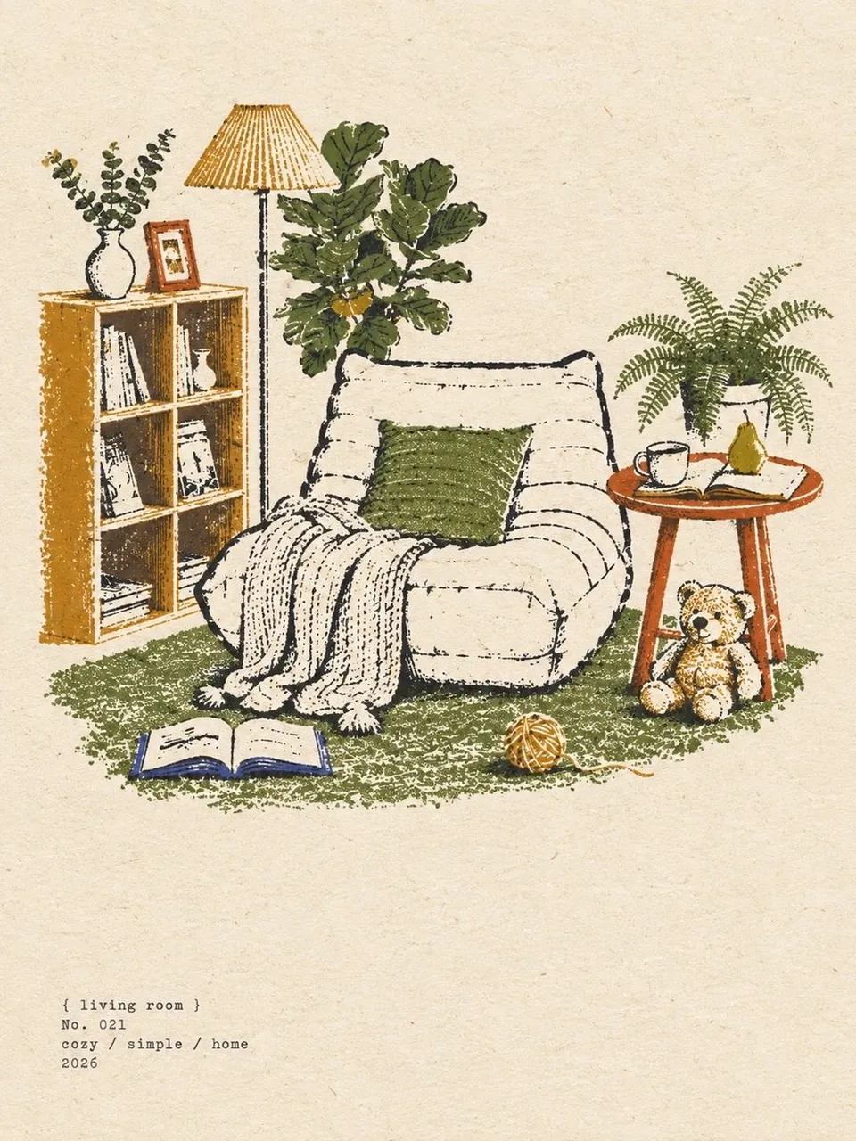 Lighting should feel soft, warm, nostalgic, and inviting. No