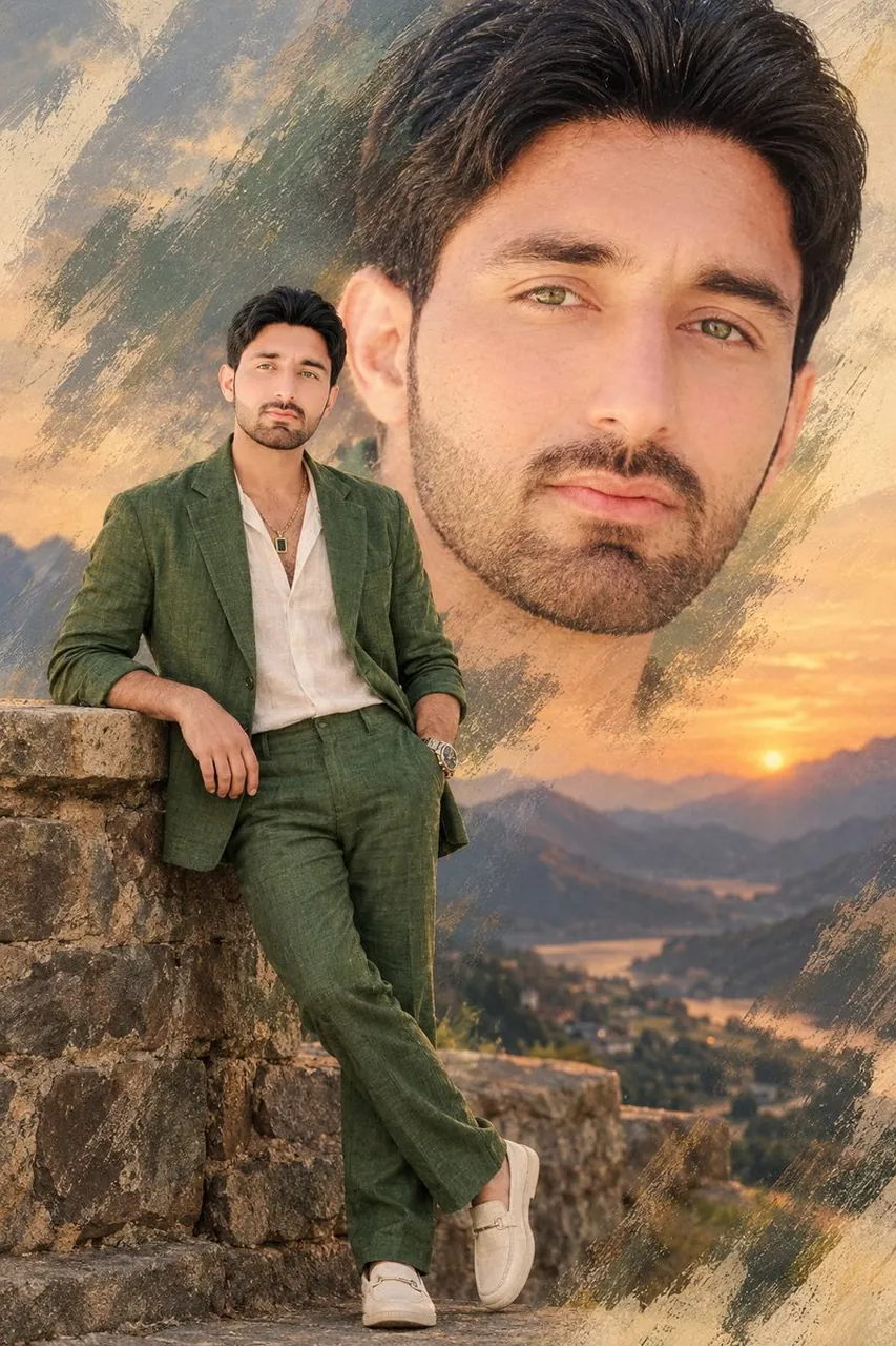 South Asian Fashion Portrait Poster