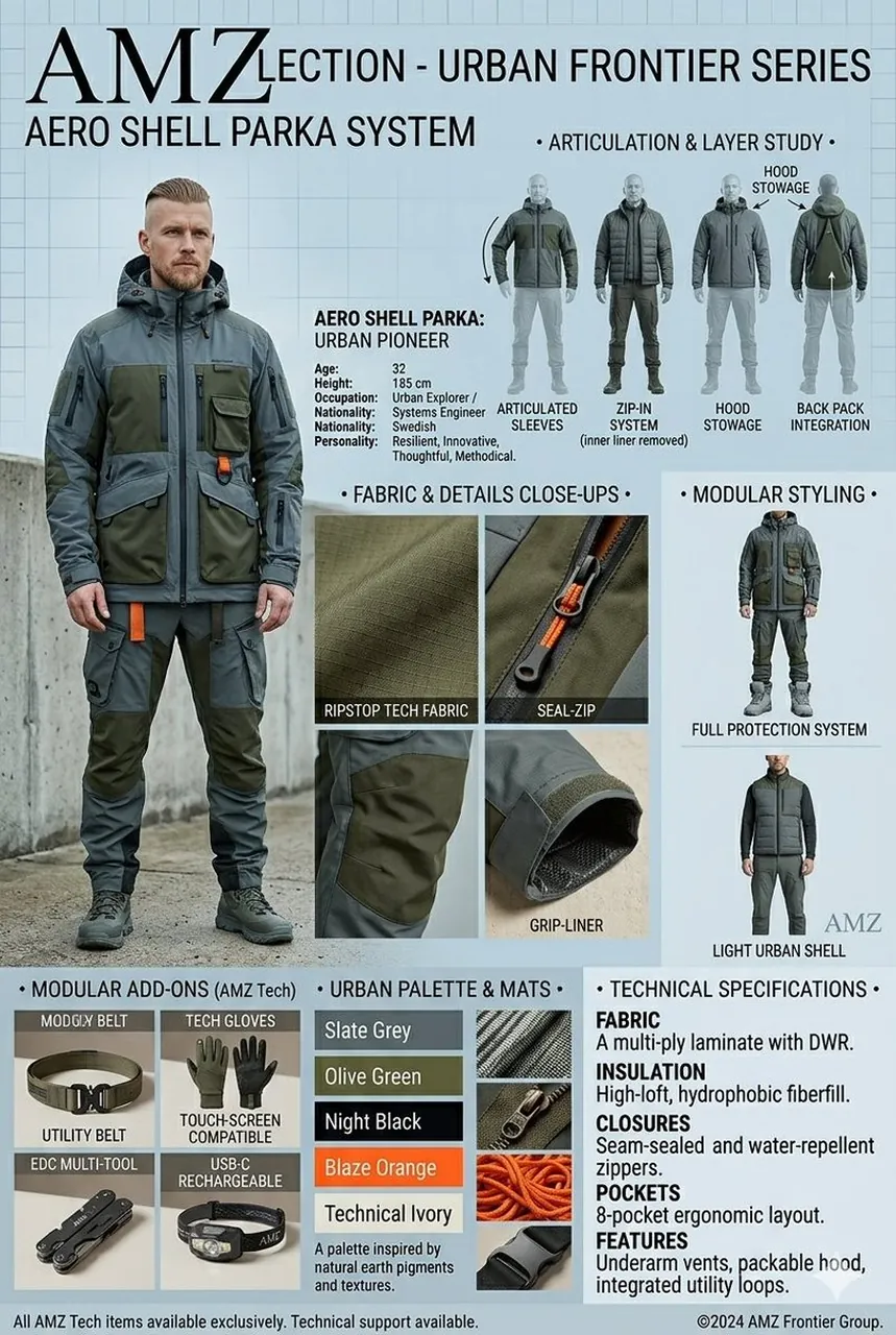 Technical Outerwear Design Sheet