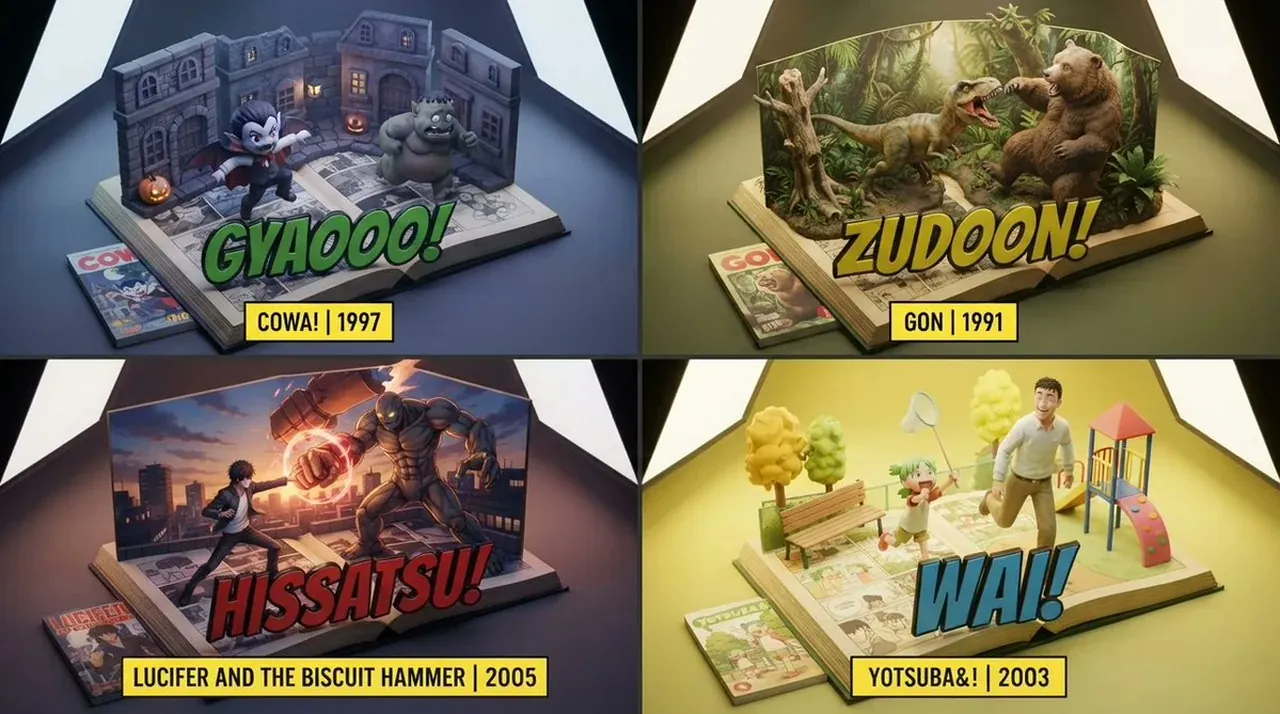 Manga Diorama Grid Generator