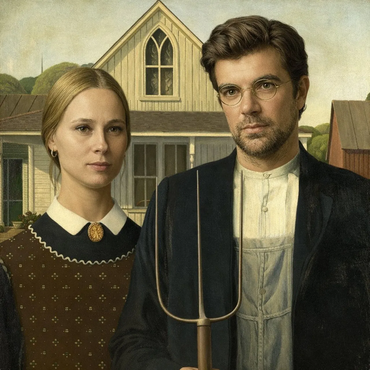 Verwandeln Sie Motive in den American-Gothic-Stil