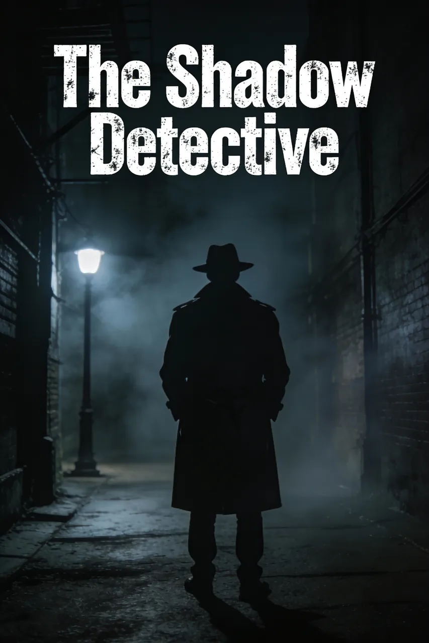 Portada de novela policíaca "El detective de las sombras"
