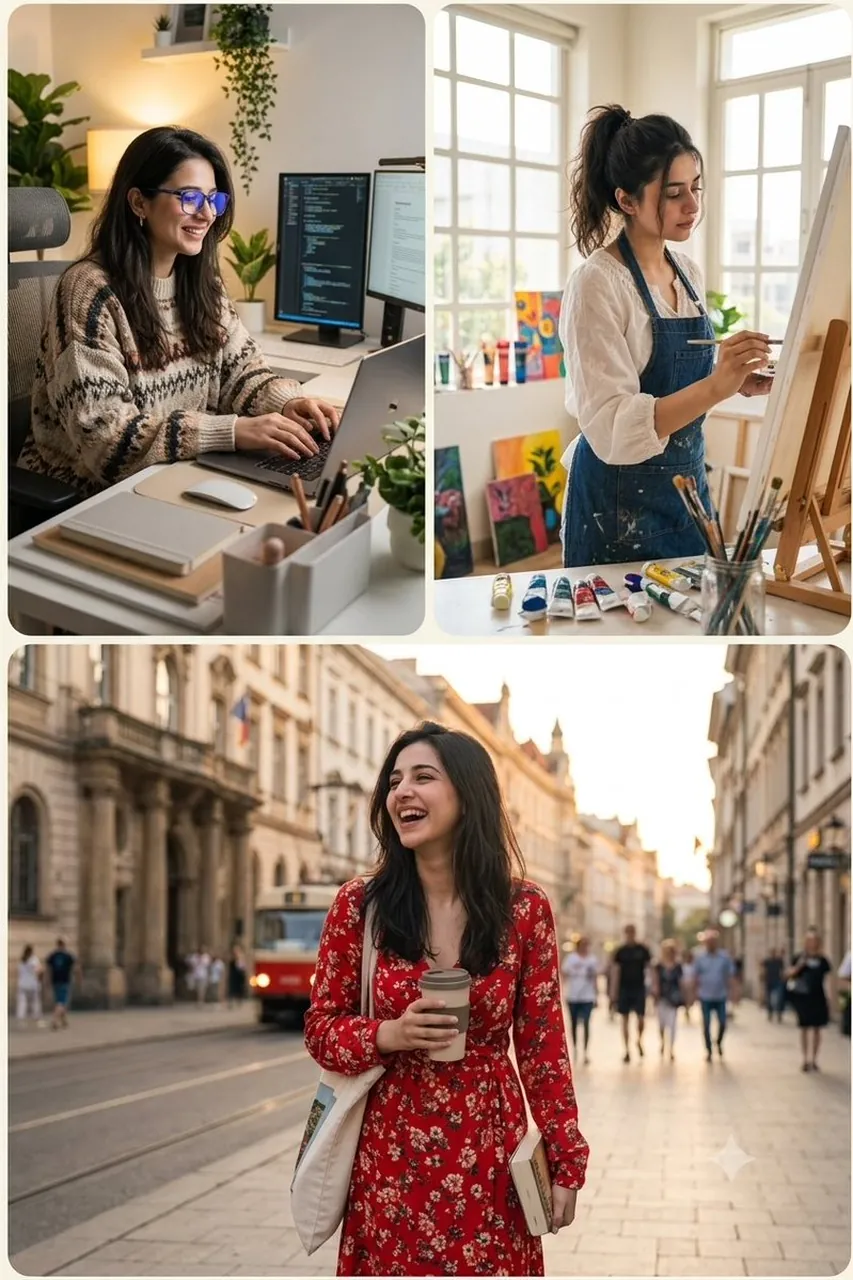 Triptych Life Portrait