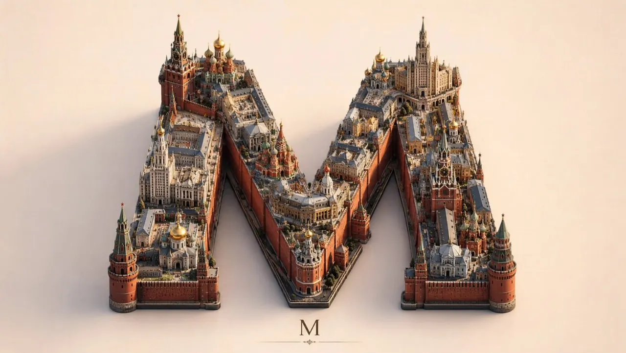 Moscow Architectural 3D Typography