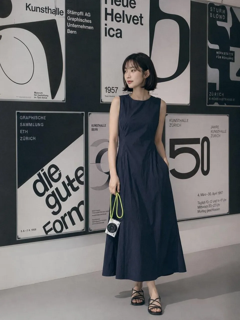 Minimalist Editorial Fashion with Swiss Posters