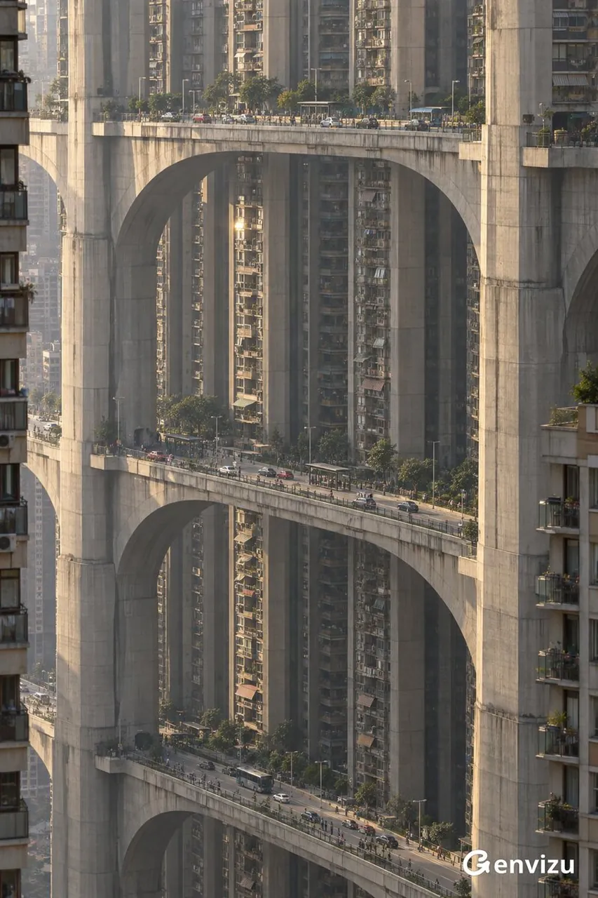Brutalist Urban Megastructure