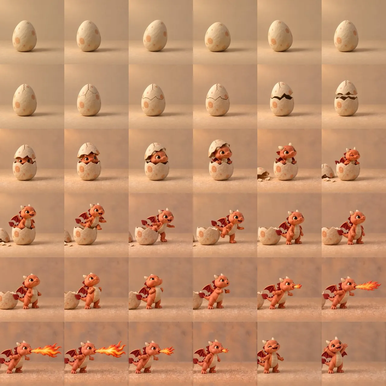 Stop Motion Clay Animation Charmander