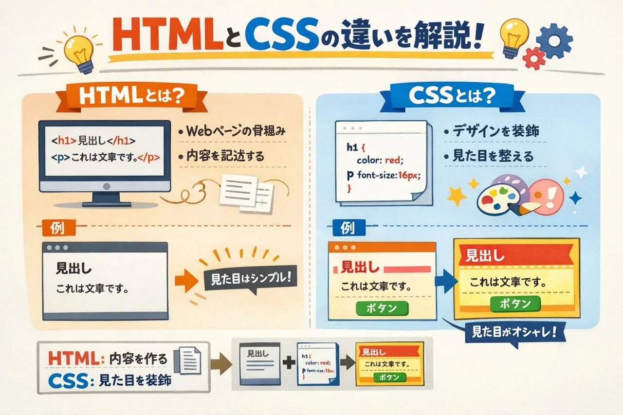 Diagramma didattico HTML e CSS