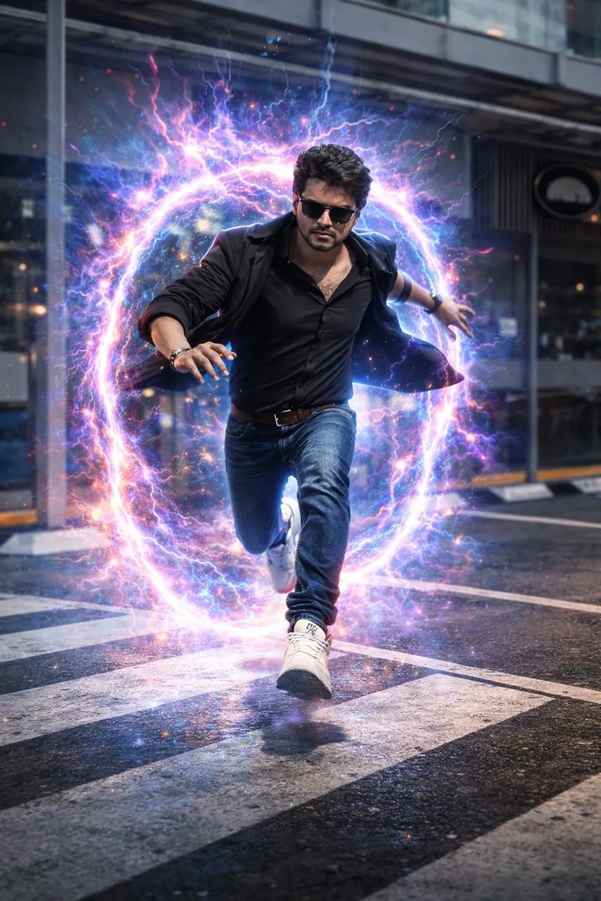 Hyperrealistische filmische Actionszene aus Referenzbild