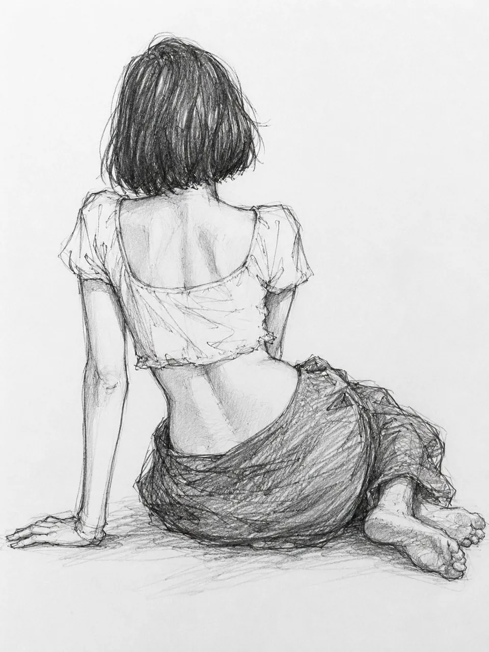 Pencil Gesture Figure Sketch