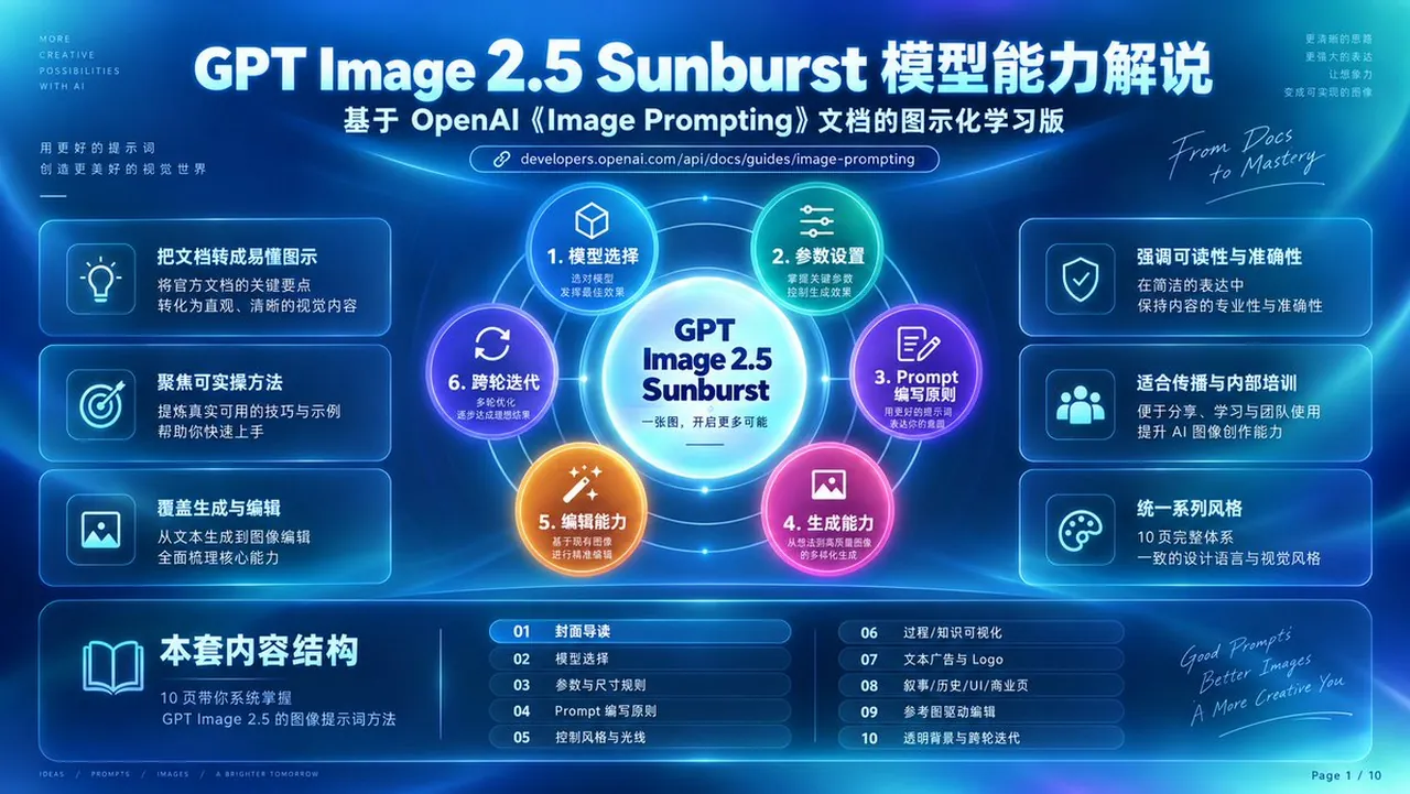 GPT Image 2.5 Sunburst Infographic