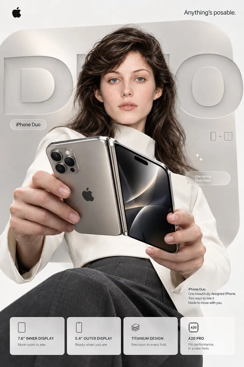 Apple-Style iPhone Duo Poster