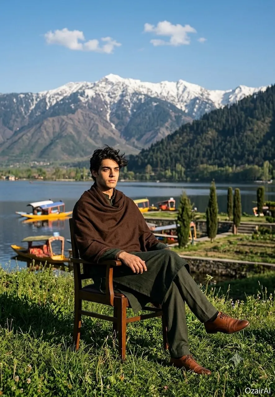Enjoying the day in Kashmir