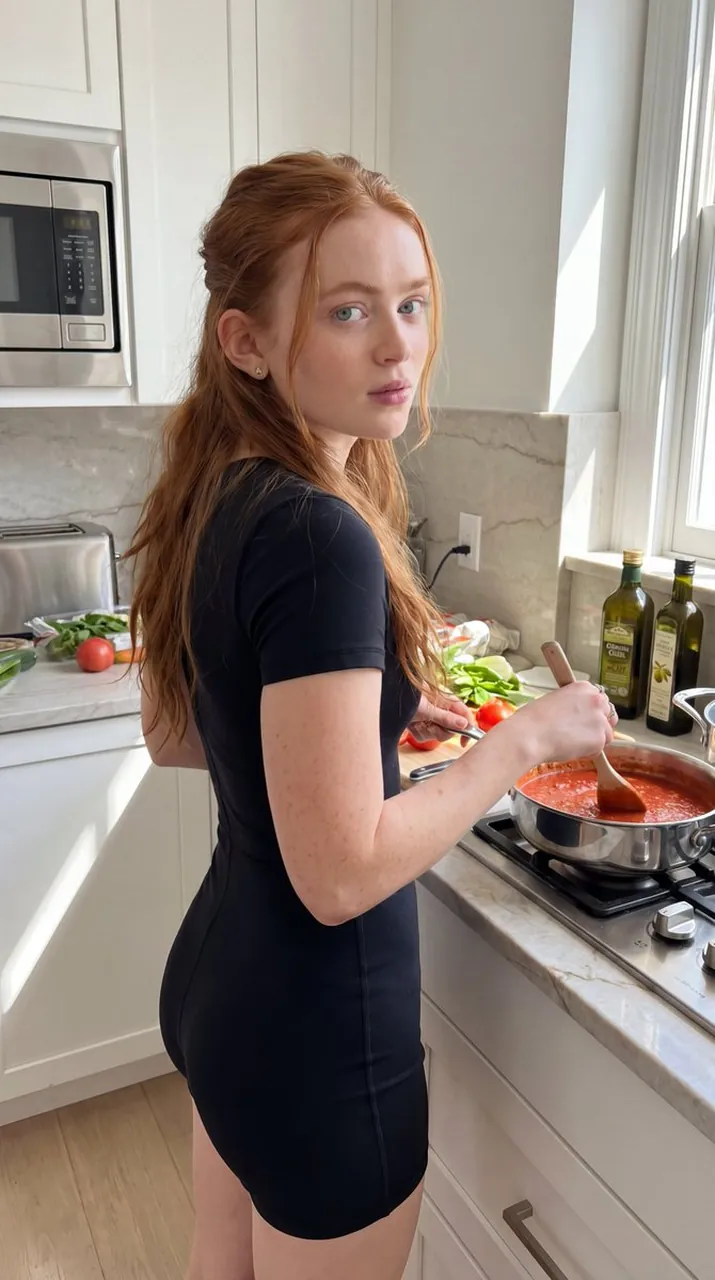 Lifestyle Portrait in Luxury Kitchen