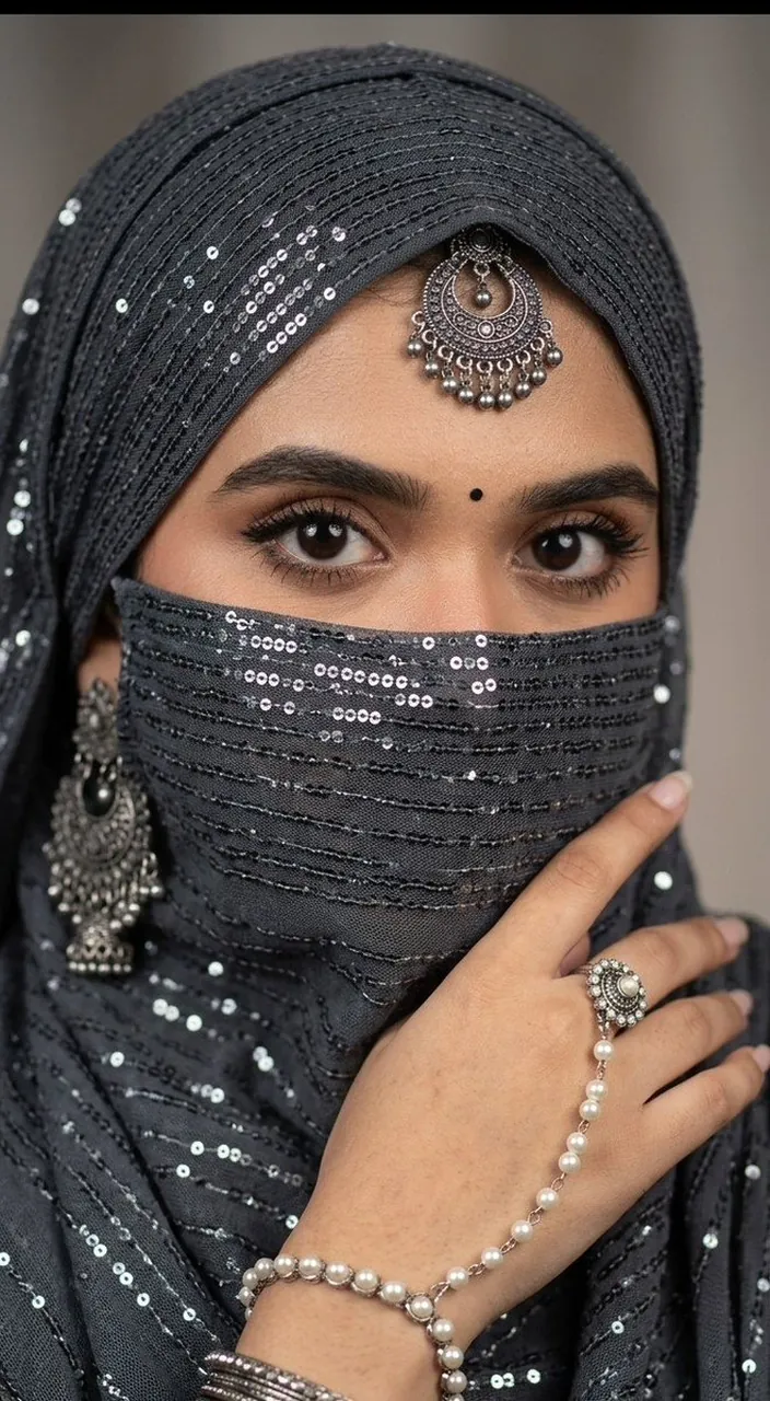 Shimmering in Silver Portrait