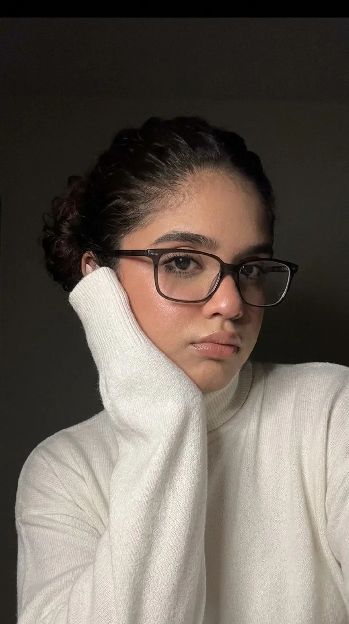 Dark Frames and Cozy Knitwear