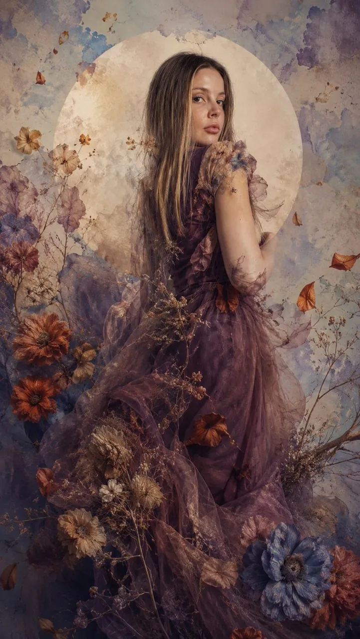Ethereal High-Fashion Double Exposure