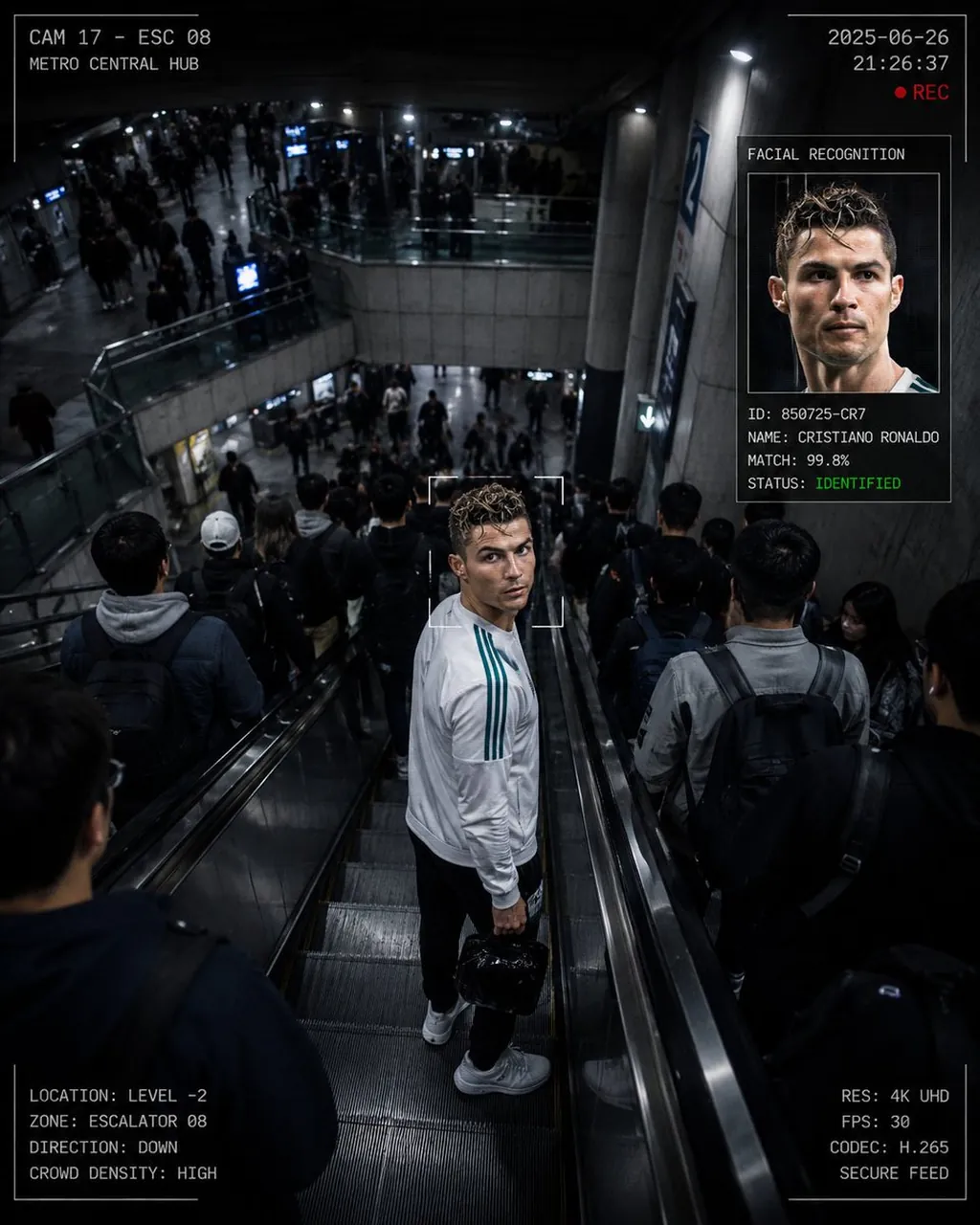 CCTV Surveillance Thriller Metro Station
