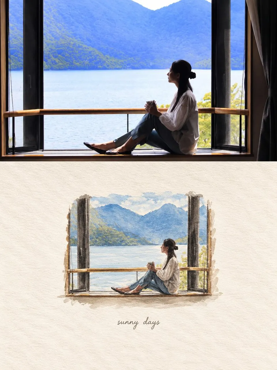 Create a vertical 3:4 composition with a refined, minimalist