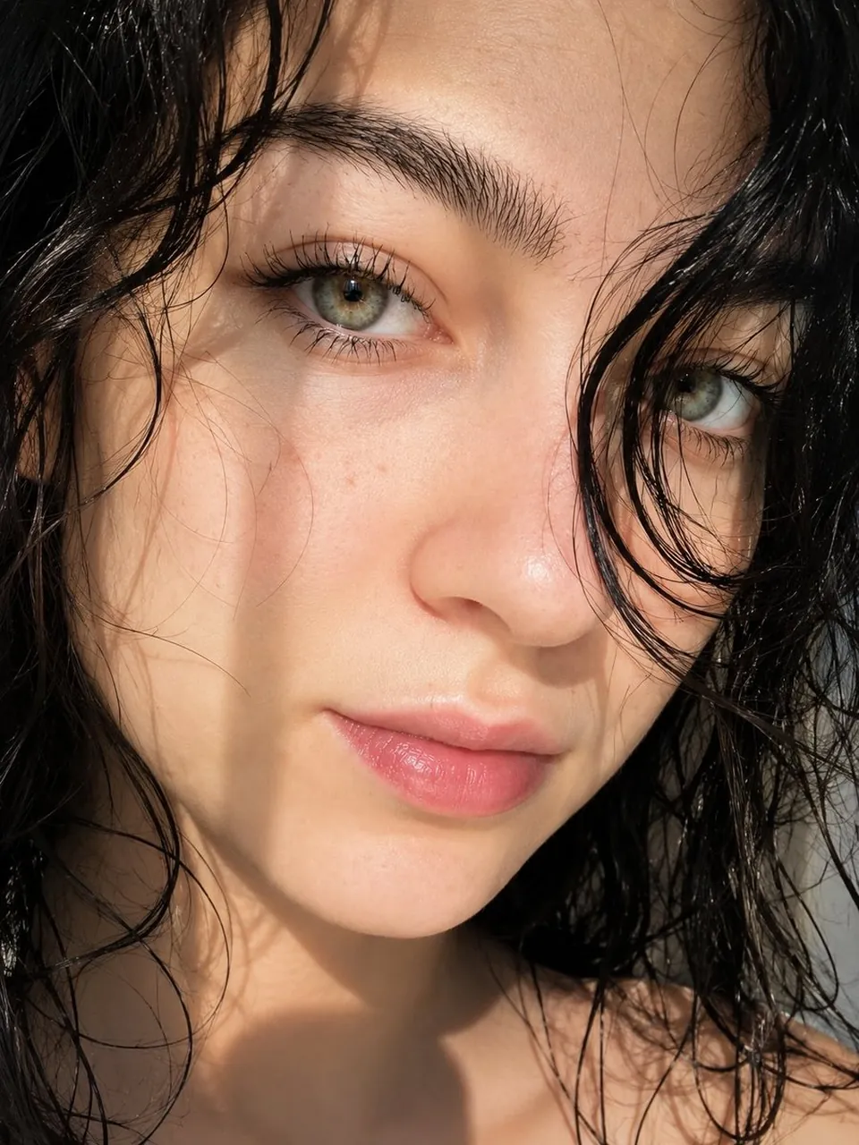 Retrato de belleza en primer plano extremo ultrarrealista de una impresionante