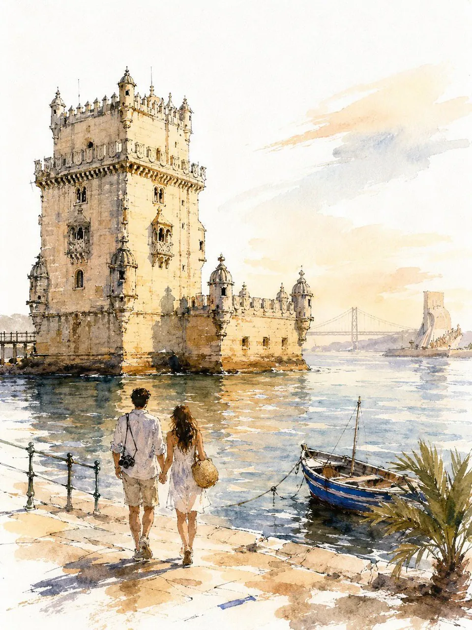 Vintage city travel post